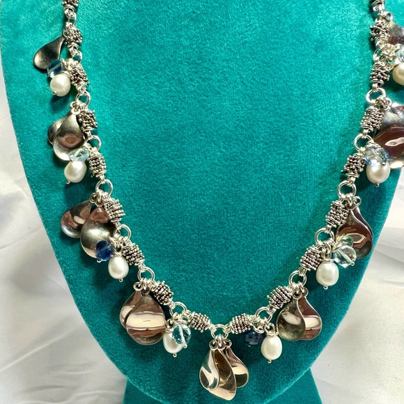 Michael Dawkins Jewelry - Starry Night by Michael Dawkins, 925 Sterling silver w/pearls & blue topaz.